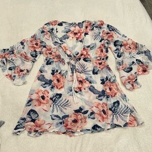 Blue Island Summer bathing Suit cover up. like new